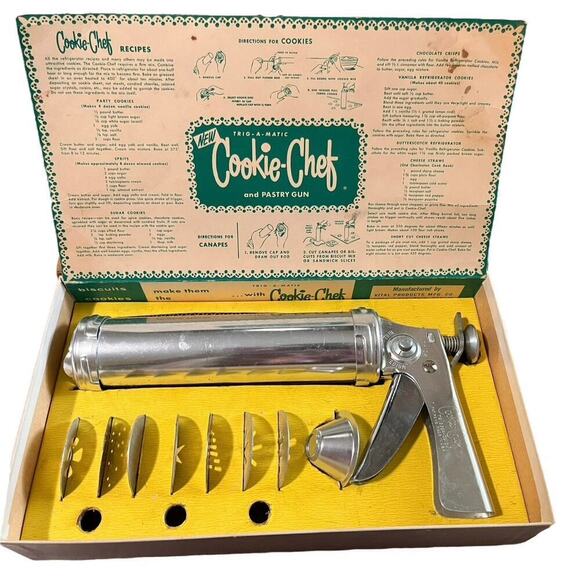 Vintage Trig-A-Matic Cookie Chef and Pastry Gun in Original Box (incomplete) - Picture 4 of 5